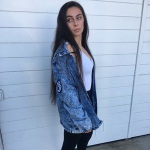 Denim/jean jacket with patches